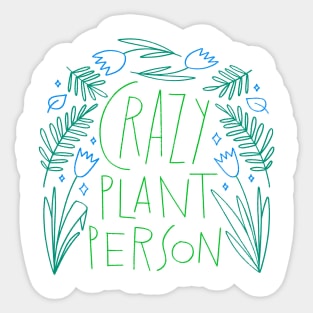 Crazy Plant Person Sticker